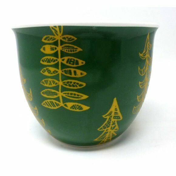Starbucks 2015 Green Gold Christmas Trees Coffee Tea Mug Cup Xmas - Picture 3 of 5